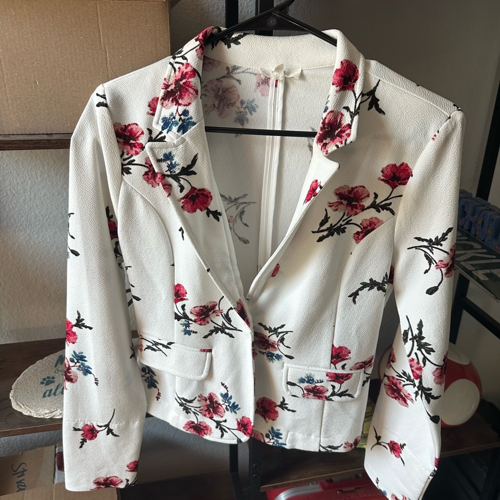 Floral Women's Blazer Jacket